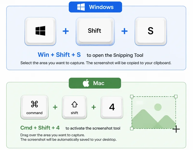 Shortcuts to Capture Screen