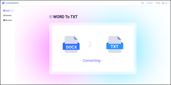 upload or drag the target word file