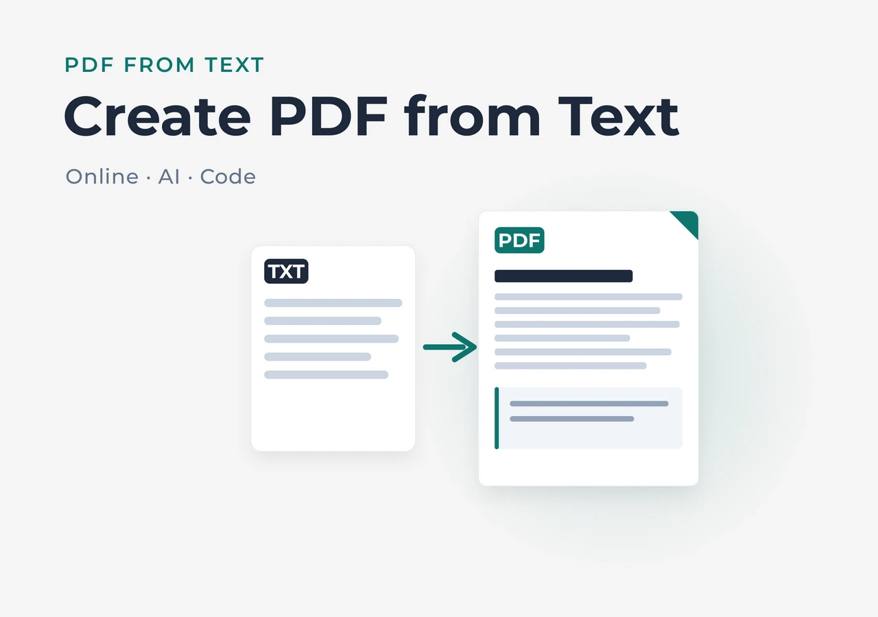 How to Create PDF from Text: 3 Methods for Every Workflow