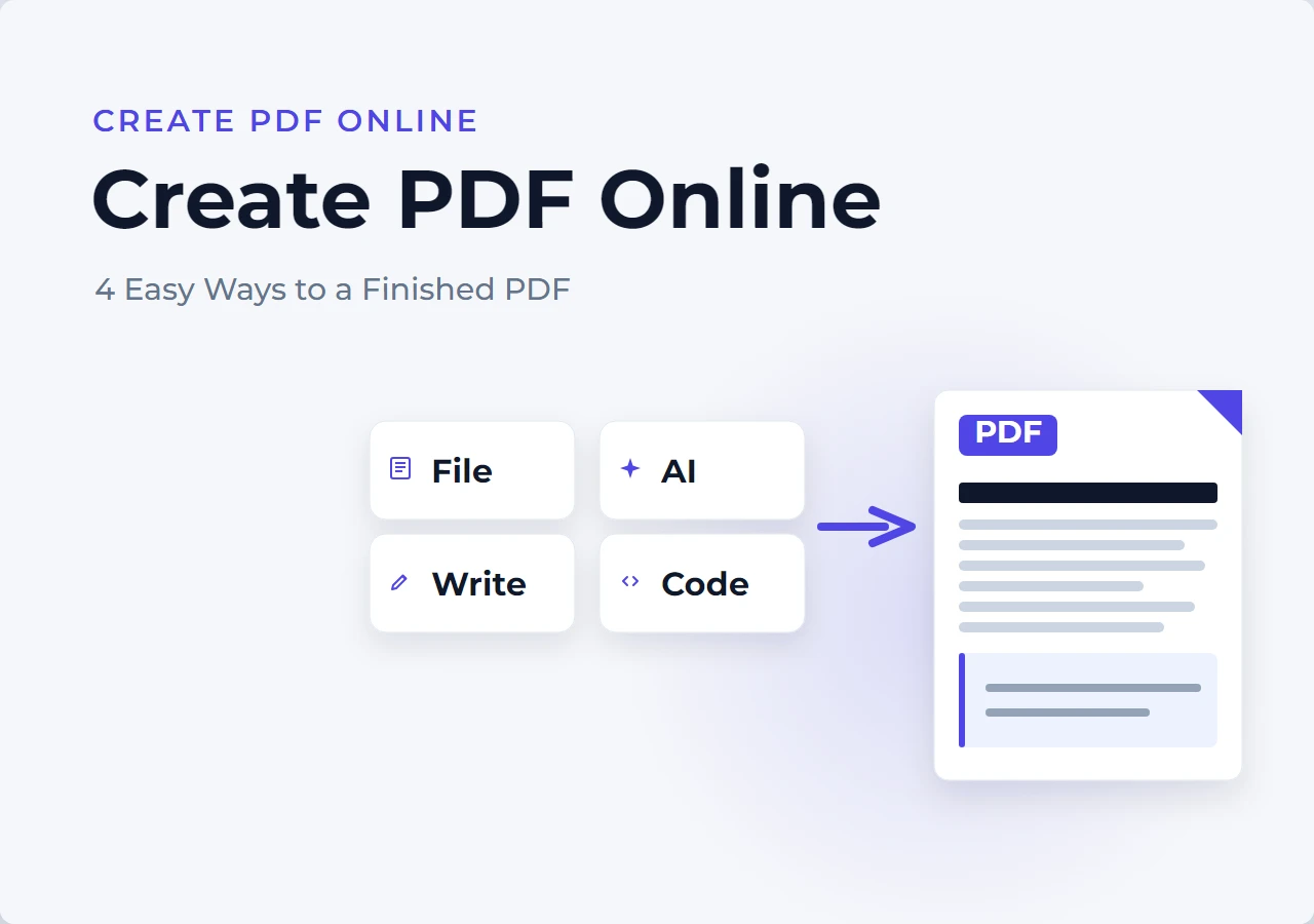 How to Create PDF Online: 4 Easy Ways to Make PDF Files