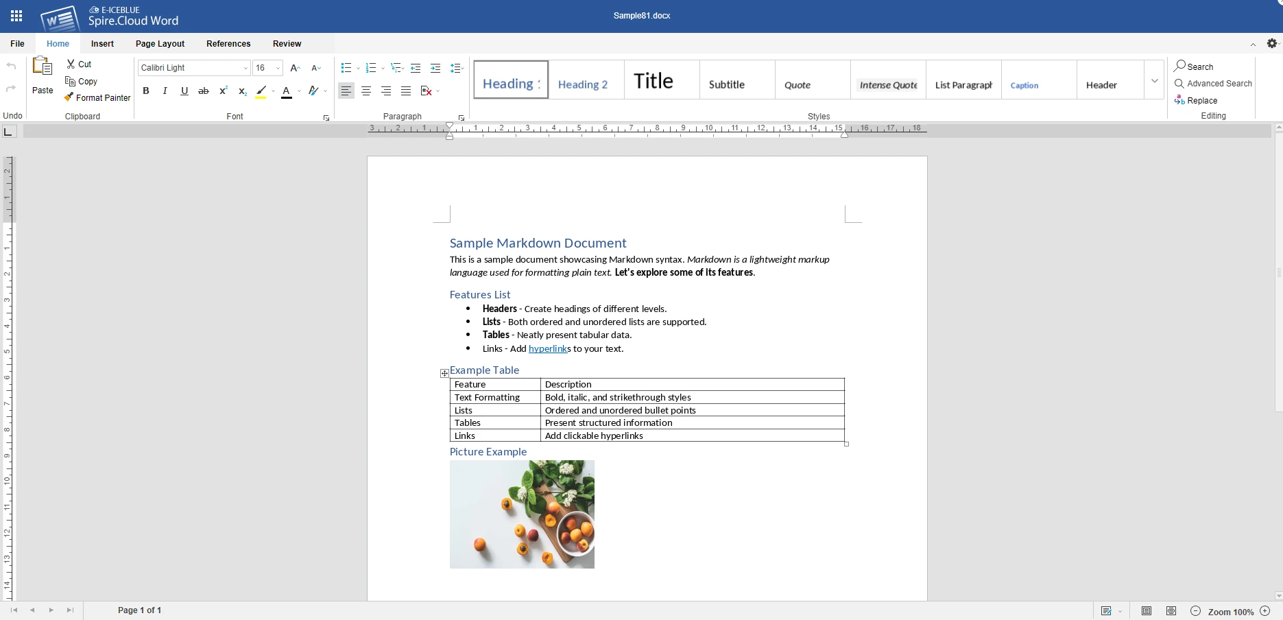 CloudXDocs online Word editor interface for creating and editing documents in the browser