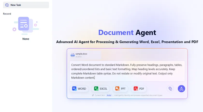 Convert Word to Markdown Using AI Agent