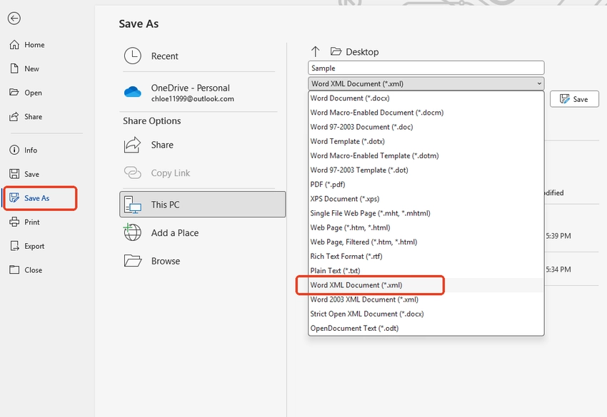 Manual Conversion in Microsoft Word