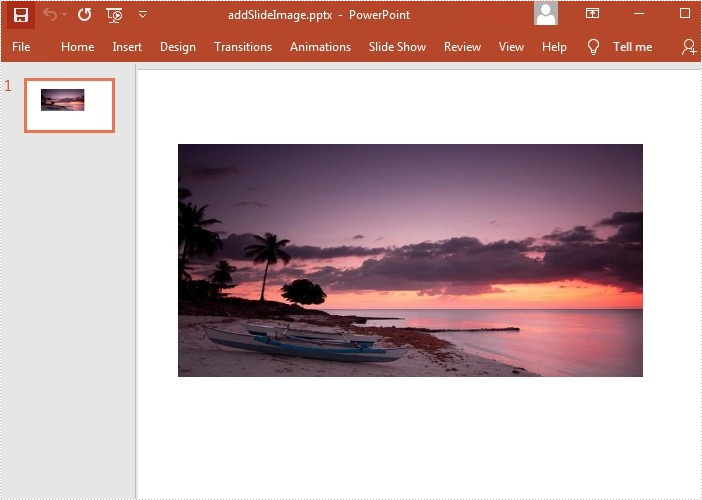 Add Image to a PowerPoint Document using Spire.Cloud.PowerPoint