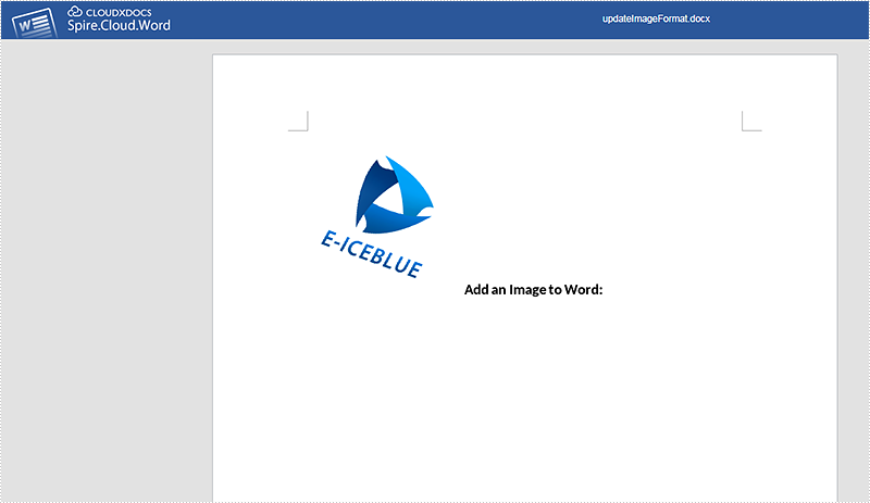 Add and Delete Images in Word Using Spire.Cloud.Word