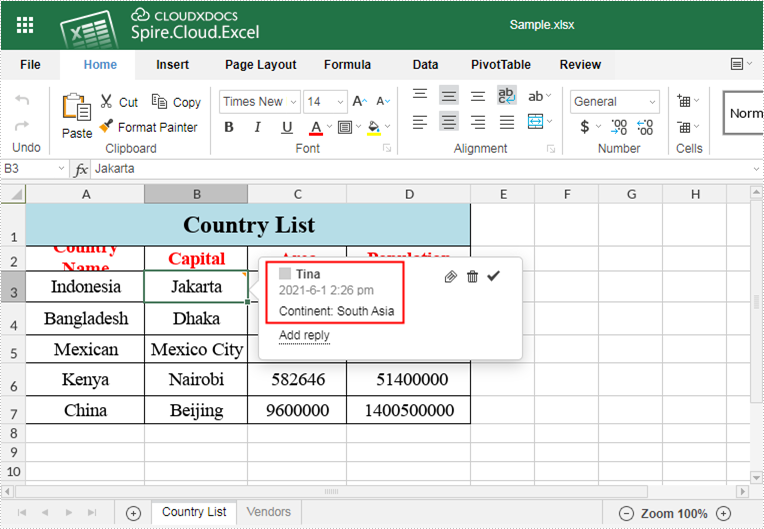 Add or Delete Comments in Excel Worksheets