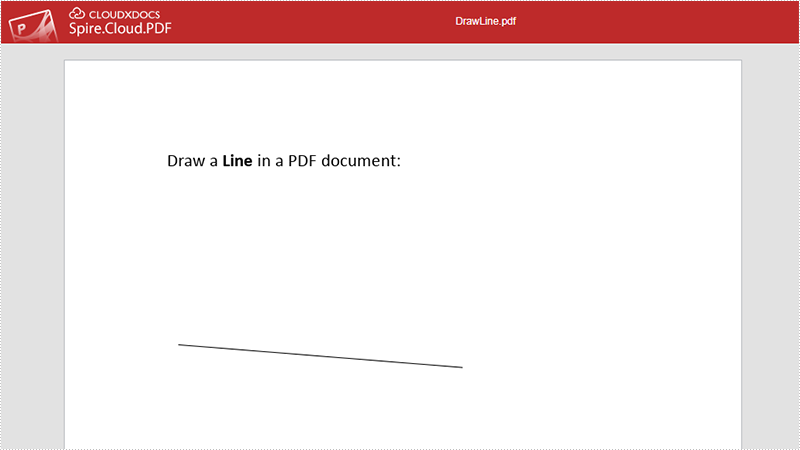 Draw Shapes in PDF Using Spire.Cloud.PDF