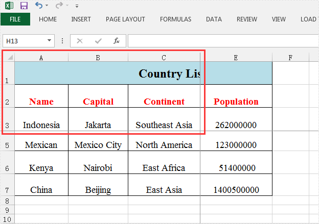 Freeze or Unfreeze Excel Rows and Columns using Spire.Cloud.Excel