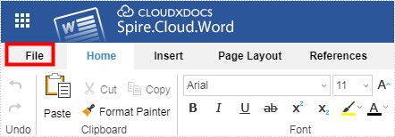 Getting Started with Spire.Cloud Online Editor