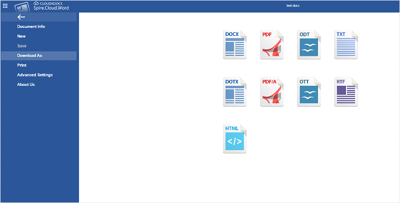 Getting Started with Spire.Cloud Online Editor