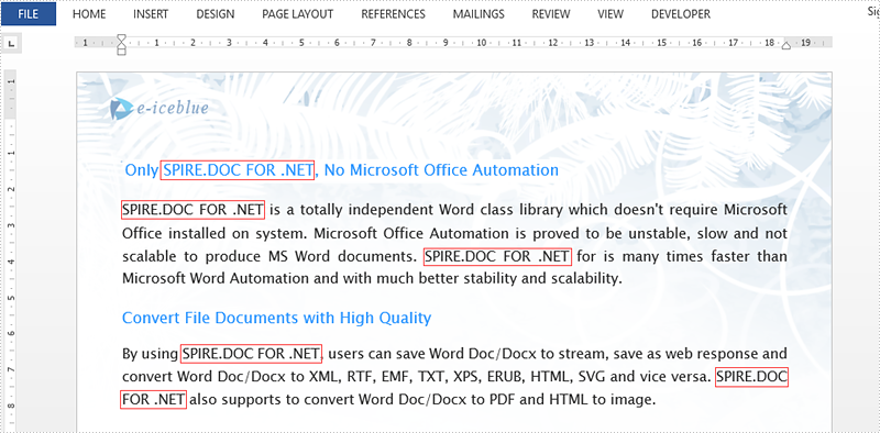 Replace Text in Word Using Spire.Cloud.Word